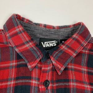 Men’s Vans Button Down Plaid Shirt